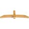 Ekena Millwork Bellingham Rough Sawn Timber Gable Bracket, Western Red Cedar, 84"W x 28"H x 6"D x 6"F, 8/12 Pitch GBW084X28X0606BEL00RWR - alternate 3